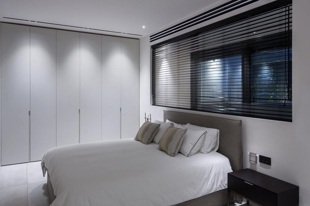 Penthouse עיצוב תאורה בחדר השינה על ידי דורי קמחי